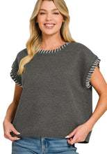 Load image into Gallery viewer, All Stitched Up Sweater Top
