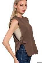 Load image into Gallery viewer, Side Tie Sweater Vest
