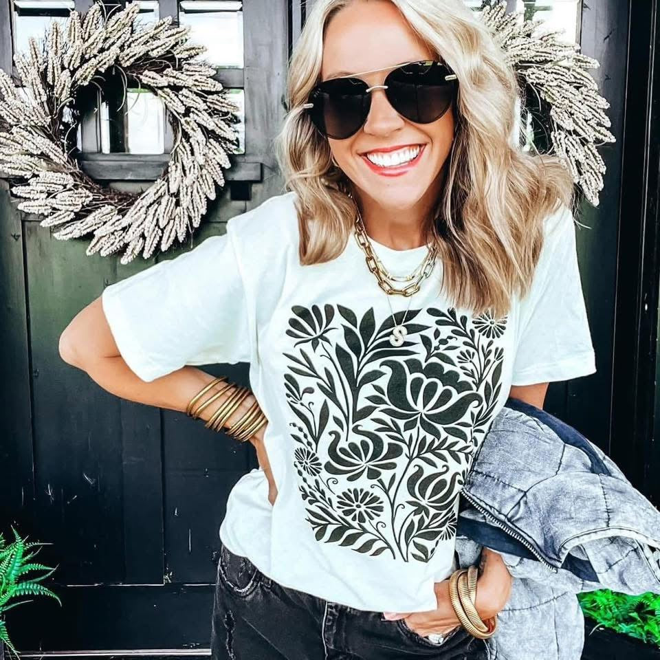 Ebony Floral Tee
